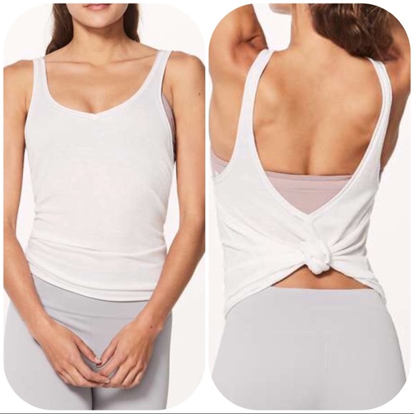 lululemon athletica Tops - NWT lululemon Open Knit Cami Tank White Top Taryn